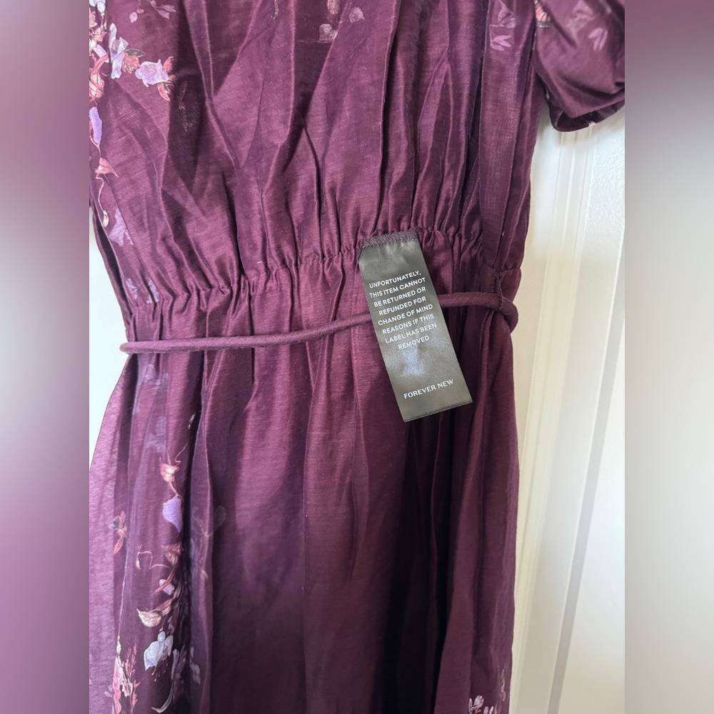 Forever New Plum Floral Maxi Dress - Picture 5 of 12